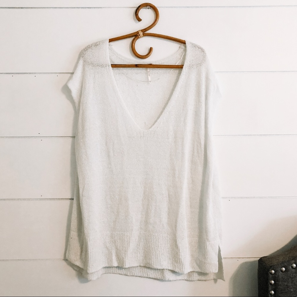 White Free People Top